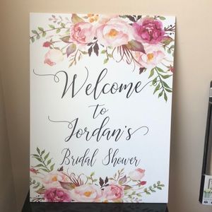 Jordan’s Bridal Shower Sign
